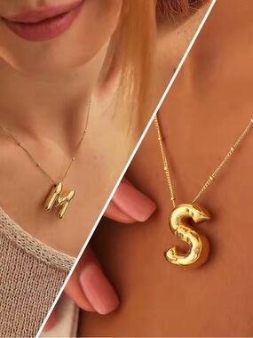 Gold Initial 'D'Pendant Necklace - Women's Personalized Jewelry